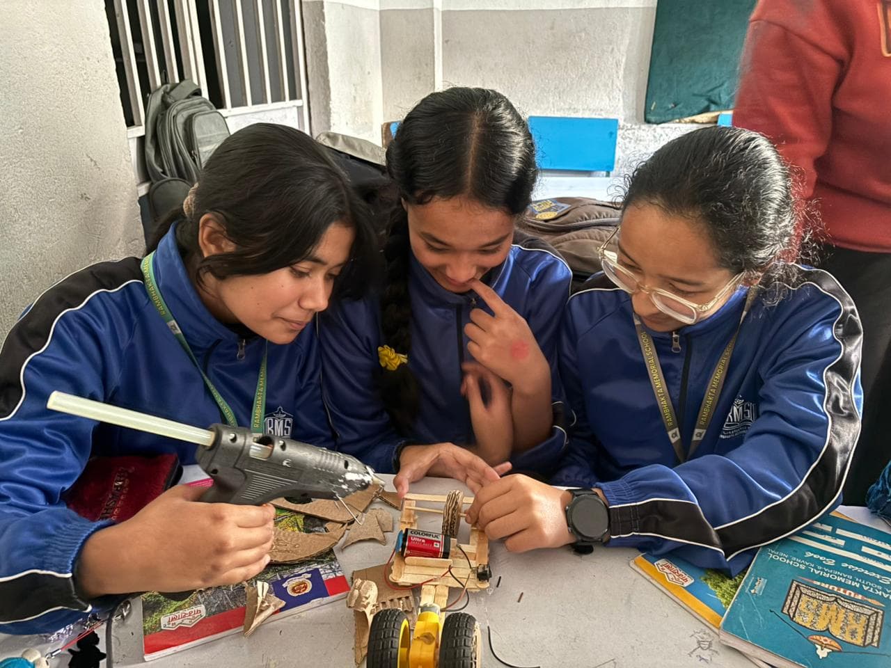 Student working on laptop in IHR lab